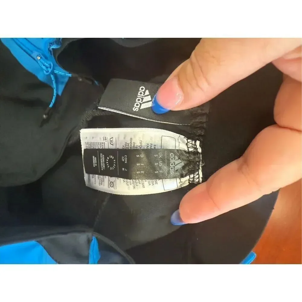 Adidas Men’s Sportswear Fit Training Pants Black & Blue sz S NWOT